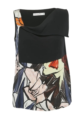 Christian Dior Pre-Owned print-design top - Black