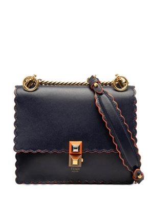 Fendi Pre-Owned 2010-2025 Small Scalloped Leather Kan I crossbody bag - Blue