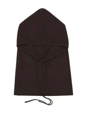 POTAMY tied hood - Brown