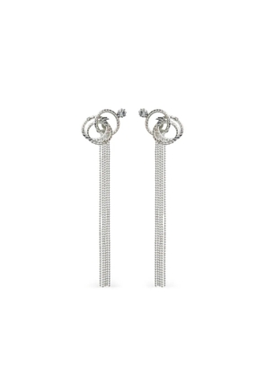 Peserico crystal-embellished chain earrings - Silver