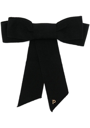 Parlor bow-detail hair clip - Black