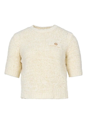 TWINSET logo-plaque top - White