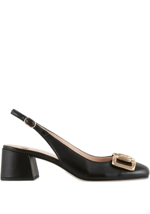 Hogl Mary buckle-embellished slingback pumps - Black
