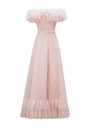 Gemy Maalouf off-shoulder ruffled dress - Pink