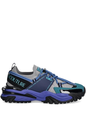 Versace Jeans Couture lace-up panelled sneakers - Grey