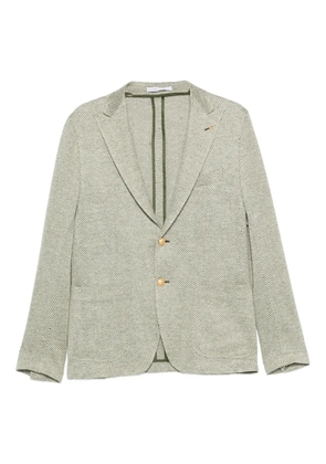 Tagliatore herringbone-pattern jacket - Green