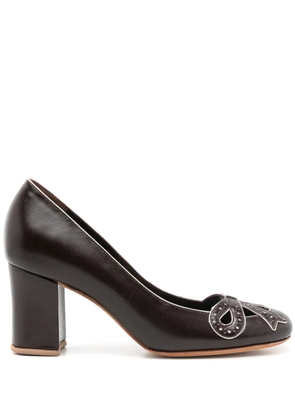 Sarah Chofakian Audrey 55mm leather pumps - Brown