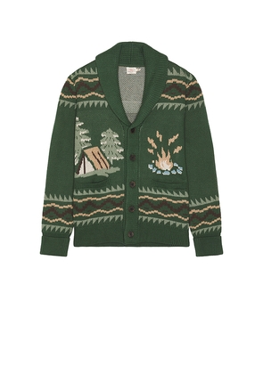 Faherty Camp Cardigan in Green. Size S. Also in XL/1X.