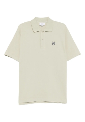 Maison Kitsuné fox head logo polo shirt - Green