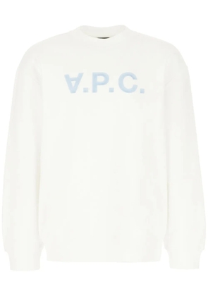 A.P.C. logo-embroidered sweatshirt - White