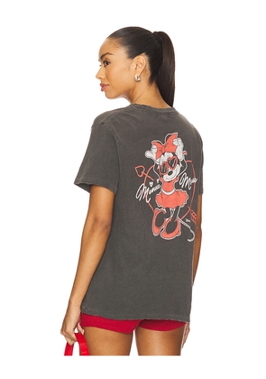 Junk Food Minnie Mouse Sunglasses Vintage Tee in Grey. Size L. Also in M, XS.