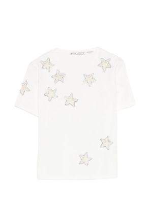 alice + olivia star-motif cotton T-shirt - White