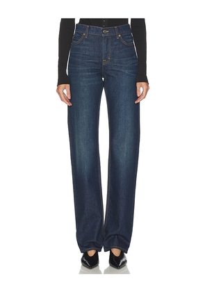 GRLFRND Graham Low Rise in Blue. Size 24. Also in 25, 26, 27, 28, 29, 30, 31, 32.