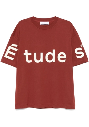 Études Studio logo-print T-shirt - Red