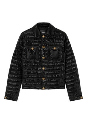 Versace buttoned quilted jacket - Black