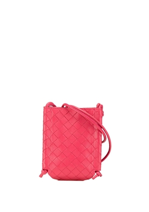 Bottega Veneta Pre-Owned 2012-2024 Mini Leather Intrecciato The Knot crossbody bag - Pink