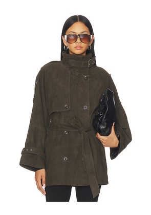 Gestuz Esme Jacket in Olive. Size 36. Also in 42.