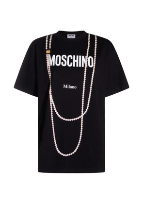 Moschino logo-print T-shirt - Black