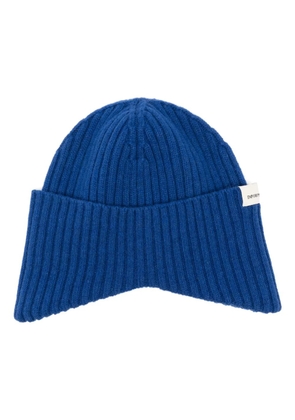 Emporio Armani ribbed beanie - Blue
