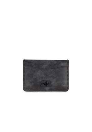 Ganni Vintage Card Holder in Charcoal.