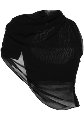 Jacquemus Le Haut Pablo chiffon blouse - Black