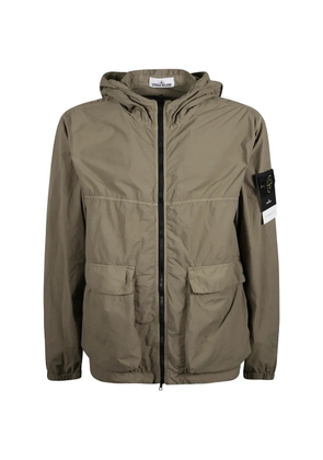 Stone Island hooded zip jacket - Green