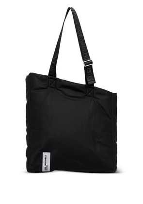 Karl Lagerfeld Jeans logo-strap tote bag - Black