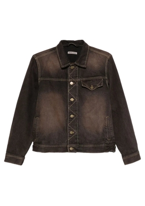 Carter Young overdyed denim jacket - Brown