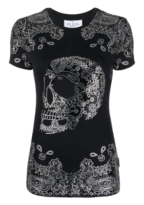Philipp Plein bandana rhinestone-embellished T-shirt - Black