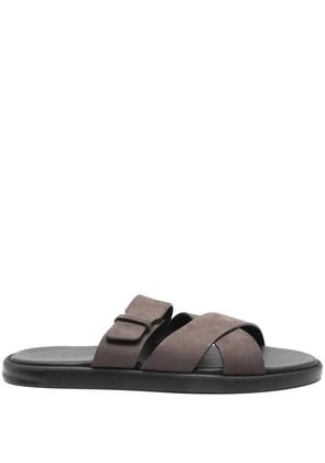 Doucal's leather sandals - Brown