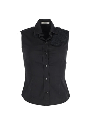 Prada Pre-Owned buttoned sleeveless shirt - Black