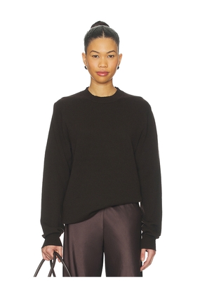 Guest In Residence All Day Crew Sweater in Brown. Size L. Also in M, XL.