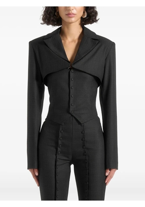 Manière De Voir Lise cropped tailored blazer set - Black