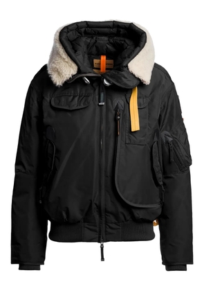 Parajumpers hooded shearling-trim bomber jacket - Black