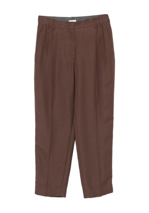 Brunello Cucinelli pleated-details trousers - Brown