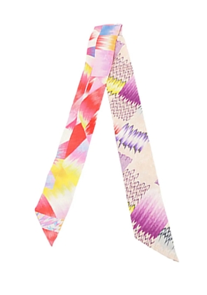 Hermès Pre-Owned 2022 Ex Libris Kyoto Marble Silk Twilly Scarf scarves - Multicolour