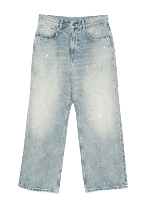 CROQUIS straight-leg rolled-edge jeans - Blue