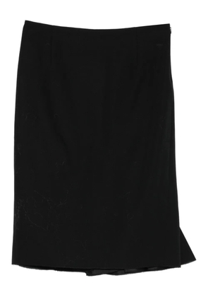 Marni asymmetric midi skirt - Black
