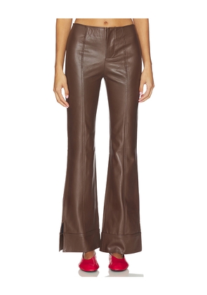 Free People Glow Up Faux Leather Pant in Brown. Size 0. Also in 10, 12, 2, 4, 6, 8.