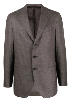 Caruso single-breasted wool blazer - Grey