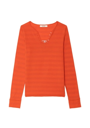 Zadig&Voltaire striped long-sleeve top - Orange