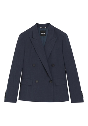 BOSS double-breasted pocket blazer - Blue