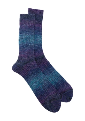 Anonymous Ism gradient-dyed socks - Blue