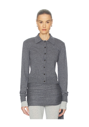 Helsa Kerstin Knit Cardigan in Grey. Size L. Also in M, S, XL, XS, XXS.