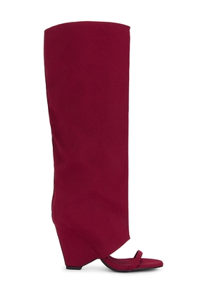 Jeffrey Campbell Shroud Boot in Wine. Size 6. Also in 6.5, 7, 7.5, 8, 8.5, 9.5.