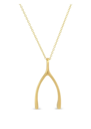 Jennifer Meyer large wishbone necklace - Gold