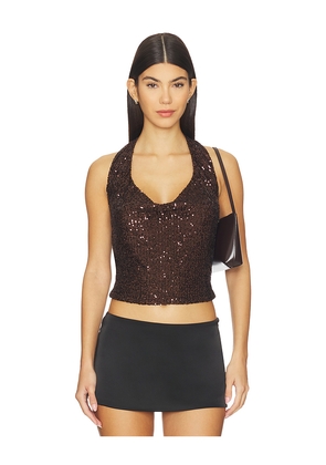 HEARTLOOM Maple Top in Brown. Size L. Also in M, S, XL, XS.