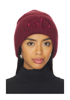 Goldbergh Valerie Beanie in Burgundy.