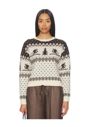 HEARTLOOM Litchi Sweater in Brown. Size L. Also in S, XL, XS.