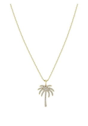 Zoë Chicco 14K yellow gold Palm Tree diamond pendant necklace